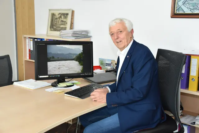 Der Montag, 31. August ist für Josef Auer der letzte Tag als Bürgermeister von Radfeld.  | Foto: Barbara Fluckinger