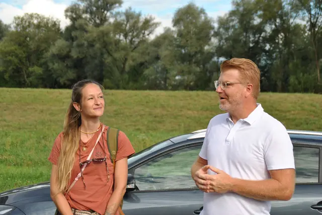 Europaschutzgebietsbetreuerin Christine Orda-Dejtzer und Bürgermeister Harald Bergmann eröffneten gemeinsam den spannenden Streifzug