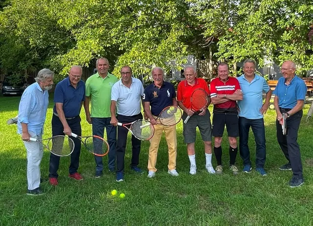 M. Sturm, R. Baumschlager, W. Poth, O. Spiesberger, J. Mayr, E. Scheinecker, W. Peyer, R. Wald, P. Nemetschek (von links)
 | Foto: Josef Mayr