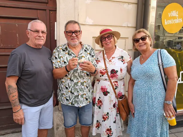 Heinz Eltschkner, Ernst Bindhofer, Gabi Bindhofer und Ingrid Eltschkner. | Foto: Binder