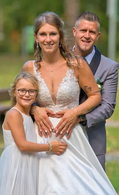 Mario Zeller und Daniela Fischer mit Tochter Marie | Foto: Stadtgemeinde Groß Siegharts