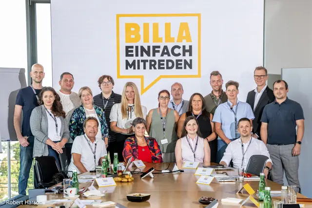 Insgesamt 16 Kunden aus ganz Österreich sitzen dabei regelmäßig mit dem Billa-Vorstand, Experten und ausgewählten Fachabteilungen an einem Tisch. | Foto: BILLA AG