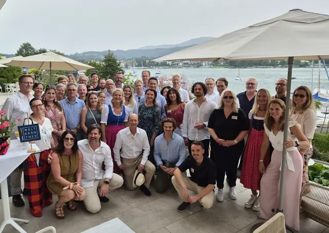 WELTKÄRNTNER-Sommerstammtisch auf der Sonnenterrasse vom Yachthotel Velden | Foto: WELTKÄRNTNER