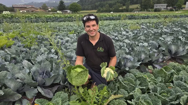 Clemens Lutz hat mit seinem Bio-Anbau derzeit keine Probleme. | Foto: Lutz