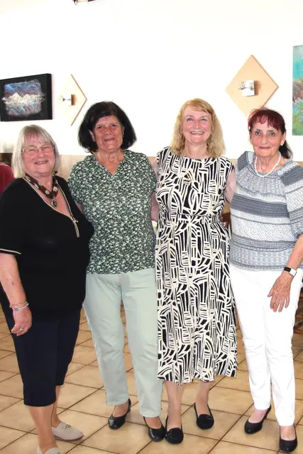 17: Links: Maria Rathkolb, Maria Kotrba, Margit Michalko, Hermi Holzer - Zum kommenden Stammtisch am Sonntag 06. Sept. 2026 um 15 Uhr wird herzlich eingeladen. | Foto: J. &amp; M. Rathkolb