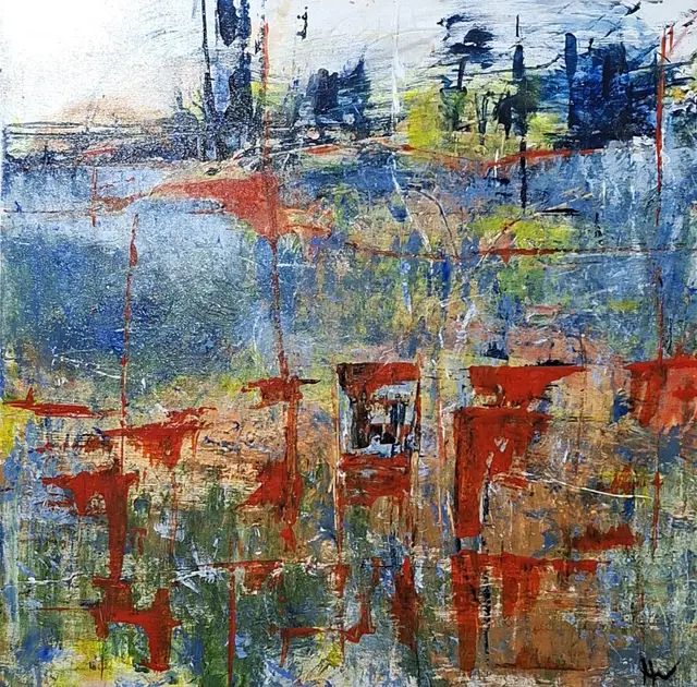 Titel : Toscana
Maße : 60 x 60 cm  | Foto: Künstlerin Veronika Herzog 
