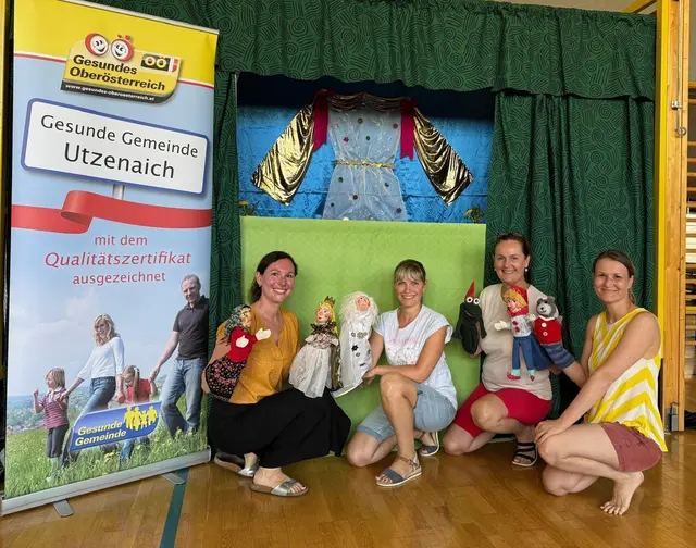 Das Team der Gesunden Gemeinde wurde zur Puppenspielern.