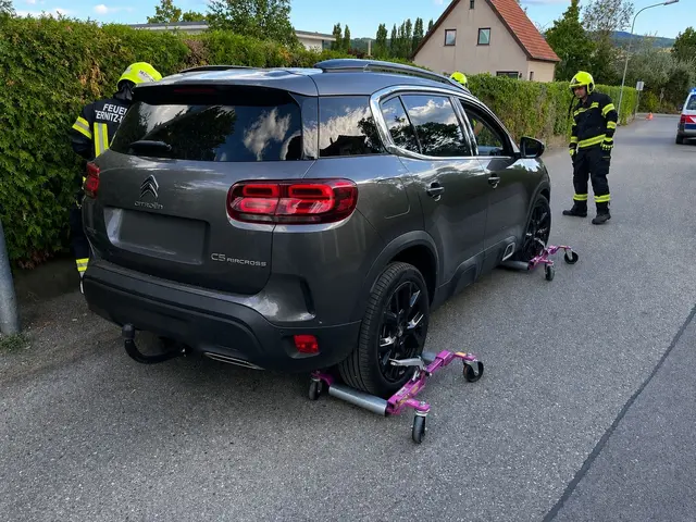 Der Wagen musste von der Feuerwehr entfernt werden. | Foto: FF Ternitz-Pottschach