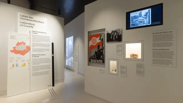 Das Labor der Unmenschlichkeit – Nationalsozialismus in Wien, Abbildung vom Wien Museum Neu, Dauerausstellung, Kapitel 11. | Foto: Lisa Rastl, Wien Museum
