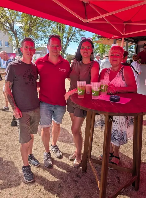 Jürgen Marx, ehem. Bürgermeister von Mörbisch, Gastgeber Ortsparteivorsitzender 1. Vizebürgermeister Jürgen Jakob, Bezirksparteivorsitzende Landtagspräsidentin Astrid Eisenkopf und Ilse Denk | Foto: SPÖ St. Margarethen