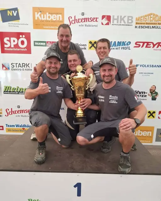 Peter Ramler, Benjamin Reiss, Martin Rußwurm und Christoph Rußwurm haben es wieder geschafft! Weltmeister 2026! | Foto: Transporte Reiss Racing Team