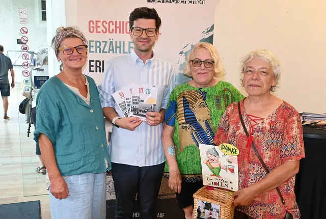 Brigitte Winkler, Benjamin Mühlbachler, Doris Pichler, Iris Moosleitner. | Foto: Josef Wind