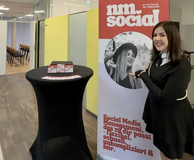 Nathalie Mitteregger, Gründerin von nm social, setzt mit ihrer Social-Media-Agentur auf persönliche Betreuung und professionelle Inhalte für Unternehmen aus Wels und Oberösterreich.
 | Foto: nm social by Nathalie Mitteregger & & Stefan Weiss