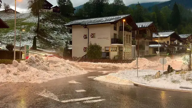 In Wagrain wurden die Straßen zu einer Winterlandschaft. | Foto: FF Wagrain