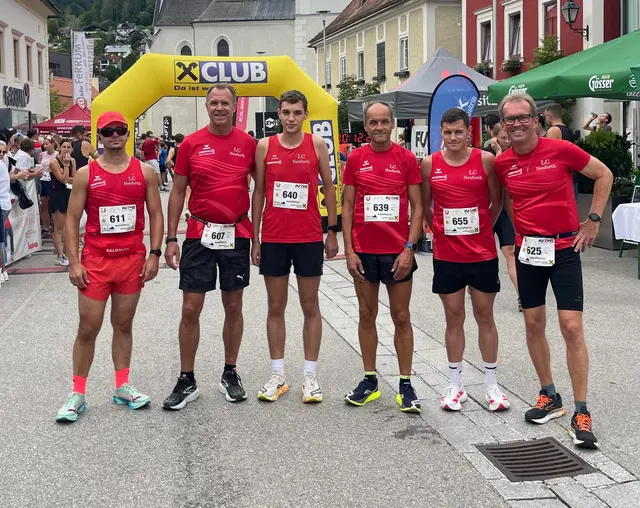 ein Teil der erfolgreichen LCN Athleten beim Hauptlauf | Foto: LC Neufurth