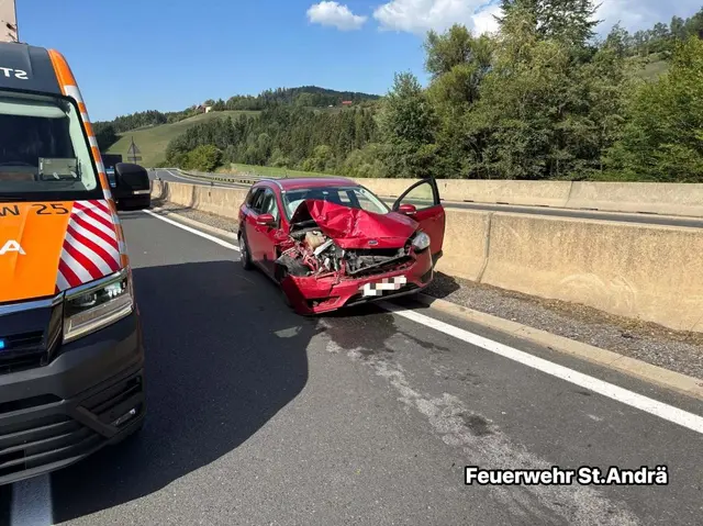 Bild zum Unfall. | Foto: Feuerwehr St.Andrä im Lavanttal