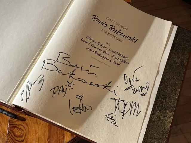 Boris und seine Stargäste haben sich im "Goldenen Buch" verewigt. | Foto: Lauren Fahrenberger / MeinBezirk