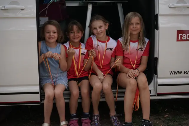Nach dem Bewerb: Josefine, Luisa, Leni und Eleni. | Foto: Tri Team Pöttsching