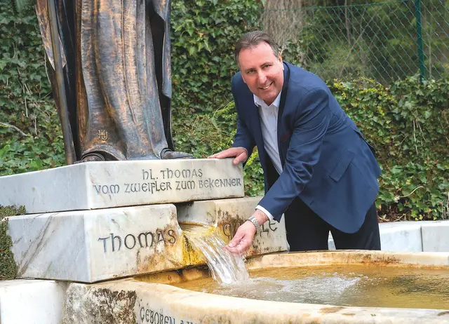 Villachs Wasserreferent Stadtrat Erwin Baumann (FPÖ) verrät, warum Villachs Wasserversorgung hält, was sie verspricht. | Foto: Augstein