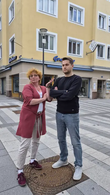 Die Grünen fordern endlich Transparenz: Stadträtin Selina Prünster und Gemeinderat Michael Diller. | Foto: Grüne WRN