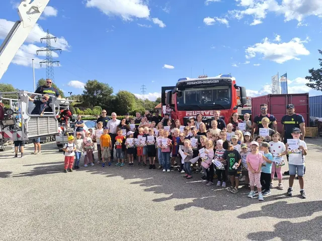 Mit einem Besuch bei der Feuerwehr endete das Ferienspiel in Rastenfeld | Foto: Gemeinde Rastenfeld