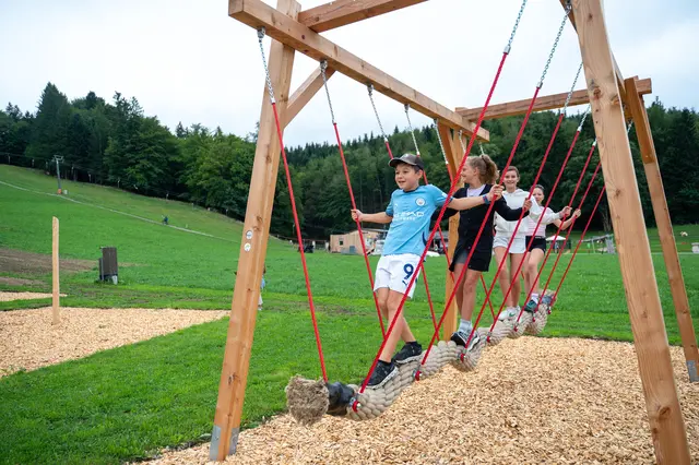 Stück für Stück die Motorik verbessern beim neuen Motorikpark in Faistenau. | Foto: Gemeinde Faistenau