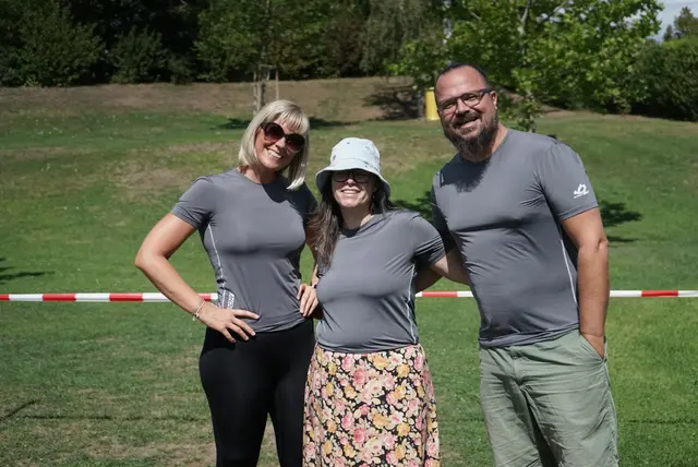 Die fleißigen Helferinnen Pez, Nina und Heiko. | Foto: Tri Team Pöttsching