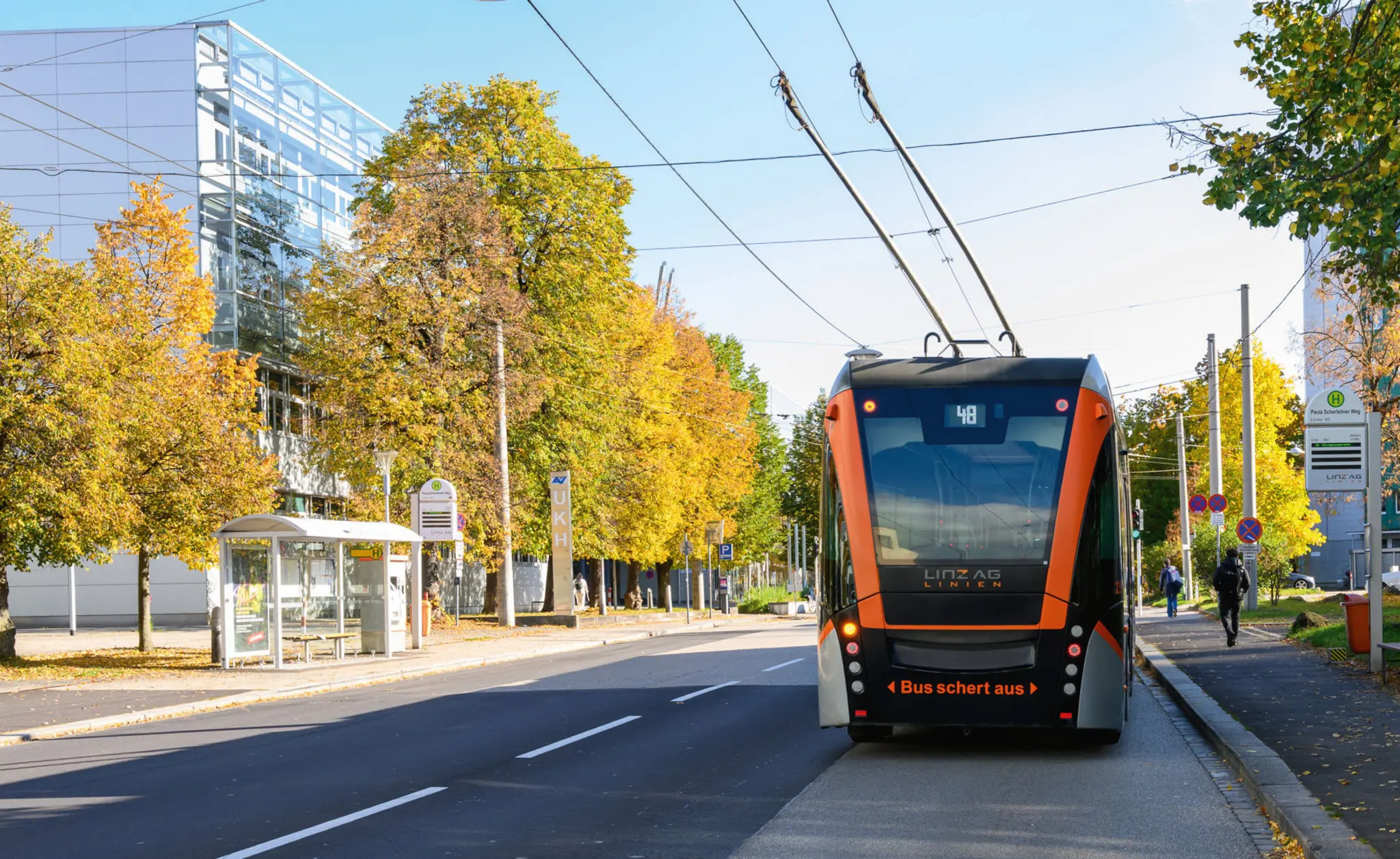 Öffi-Ausbau: Vorarbeiten für neue Obuslinie 48 in Linz gestartet