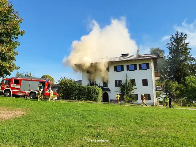Bereits nach rund 20 Minuten konnte laut Freiwilliger Feuerwehr Seekirchen  „Brand aus“ gegeben werden.  | Foto: FF Seekirchen