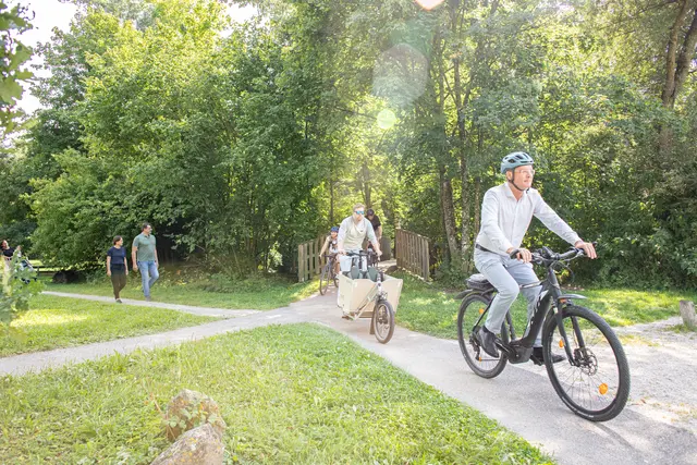 Die Stadt Ried und Mobilitätsexperten freuen sich auf tolle Veranstaltungen. | Foto: Hasse/Stadtamt Ried