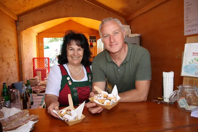"Bockbeirei": Renate Seidl und Museumsobmann Günter Lechner.