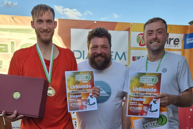 Bei den Herren A holte sich Manuel Trieb vom KSV Böhler-Edelstahl den Turniersieg vor Philip Aschenbrenner vom TC Mürzzuschlag. | Foto: Mürztal Series