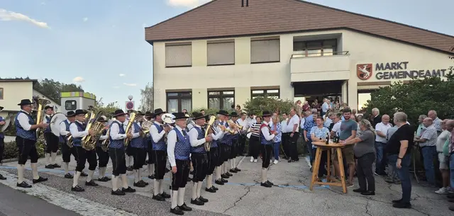 Auch die Musikkapelle gab sich ein Stelldichein. | Foto: Marktgemeinde Gutau