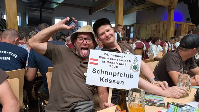 Das gesellige Beisammensein stand bei der WM in Nandlstadt im Vordergrund. | Foto: Schnupferclub Kössen