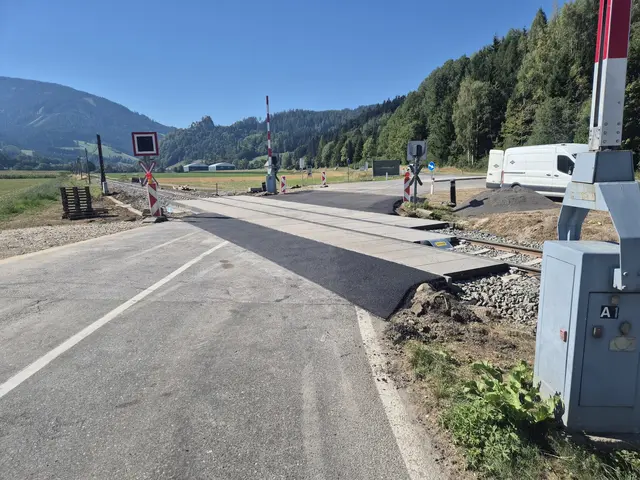 Die Schrankenanlage wird im Oktober fertiggestellt.
