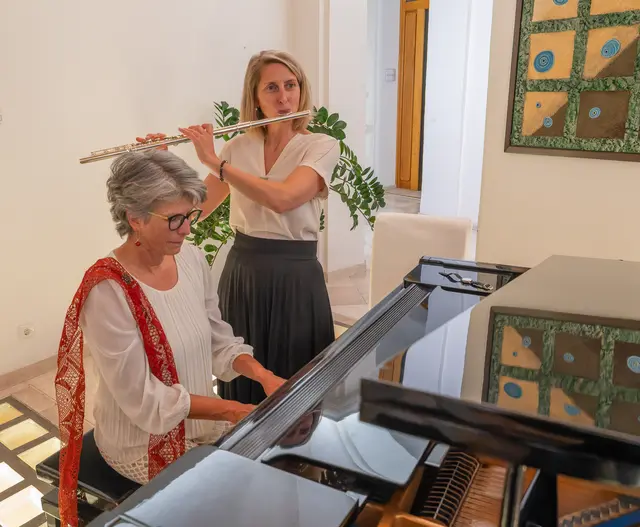 Andrea Renhardt (Flöte) und Dagmar Uray (Klavier). | Foto: Haijes