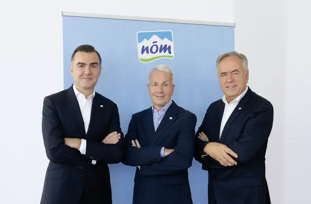 Die NÖM AG unterstützt ihre Milchlieferanten. Vorstand der NÖM AG (v.l.n.r.): Heinz Hermann, Alfred Berger und Josef Simon. | Foto: NÖM AG