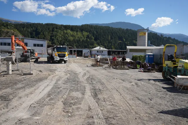 Die Baustelle hinter der Tankstelle.  | Foto: meinbezirk.at/Birgit Gehrke