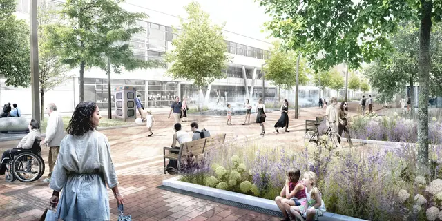 So soll es im Nordbahnviertel künftig aussehen. 
 | Foto: Stadt Wien / DnD Landschaftsplanung Jetzt