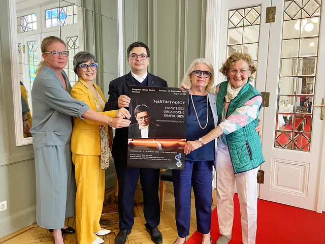 Margarita Gilswert-Sattler; Andrea Krawinkler 1.Vizepräsidentin; Pianist Martin Ivanov; Irmgard Gyarmati Präsidentin; Beate Haslwanter. | Foto: Lions Club St. Helena Baden