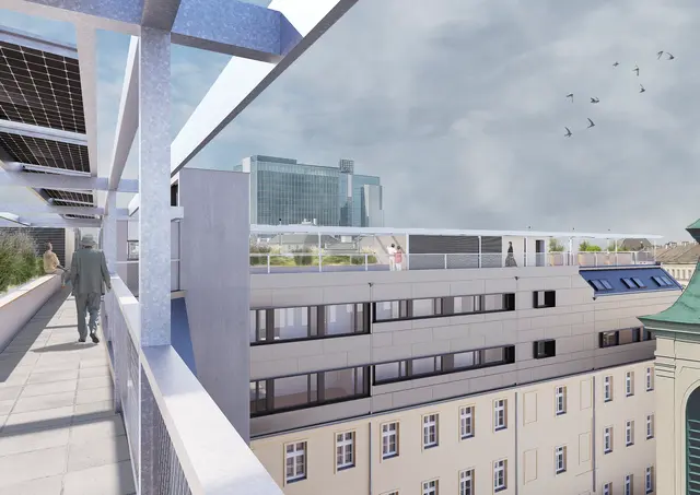 In der Taborstraße 14 entsteht bis Frühjahr 2028 das neue Bildungszentrum der Barmherzigen Brüder. Am 7. September starten die Bauarbeiten. Zunächst stehen Abbruch- und Vorbereitungsarbeiten auf dem Programm.
 | Foto: Wachter - Architektur und Generalplanung