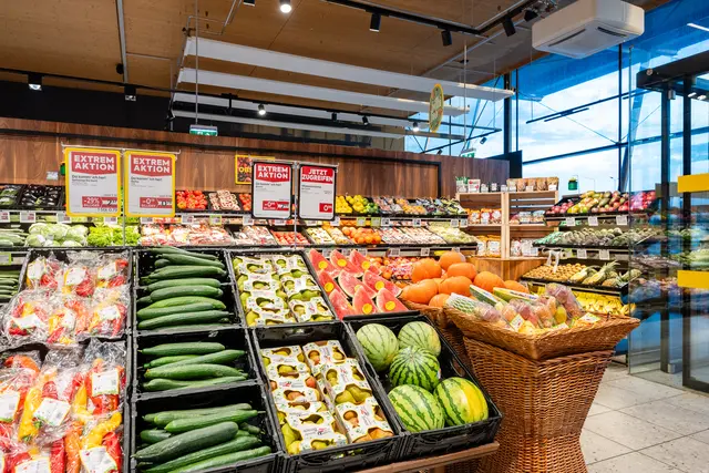 Die Obst- und Gemüseabteilung im BILLA Team Haberler in der Gerasdorfergasse 31 in Wiener Neustadt. | Foto: BILLA AG / Christian Dusek