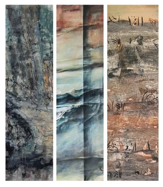 Drei verschiedene Kunst-Herangehensweisen stehen im Mittelpunkt der Ausstellung. | Foto: Kulturabteilung Ried