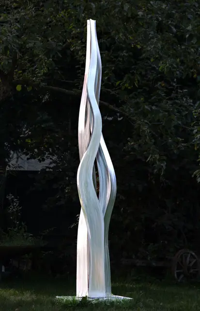 Edelstahl Skulptur von Anton Amort  | Foto: Anton Amort / Bernhard Witsch