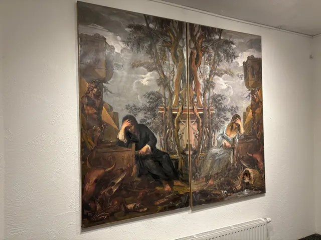 Ein Spiel mit Perspektiven und Körpern: Die Zeichnungen von Franz Mölk laden zum genauen Hinsehen ein. | Foto: Martina Obertimpfler 
