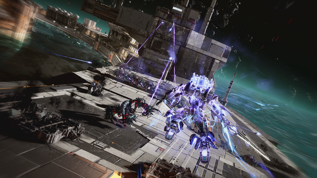 Besonders spannend wird es, wie Kämpfe im All ablaufen werden. Immerhin ist der Orbit ja namensgebend für das neue Gundam-Spiel! | Foto: Bandai Namco