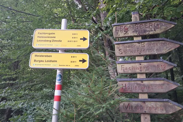 ...vom Parkplatz weg hat man viele Möglichkeiten zu wandern. Meistereben wäre ein Tipp, da hat man eine wunderbare Aussicht auf den Attersee.