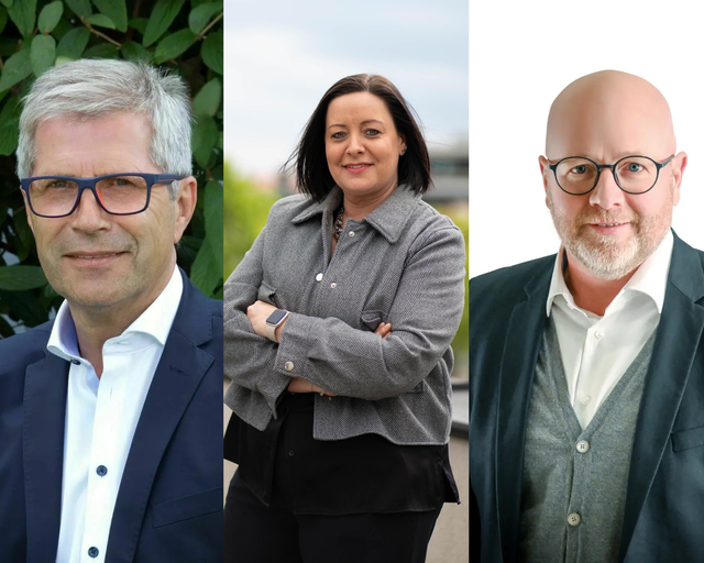Manfred Kölly (LBL), Eva Heidenreich (ÖVP) und Jürgen Hofer (SPÖ) treten bei der Wahl am 13. September an. | Foto: Aminger Monika©myno-photography.com/ÖVP Deutschkreutz/SPÖ Oberpullendorf/Collage mit Canva von Rosenberger Victoria