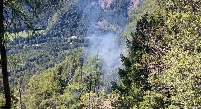 Bilder zum Waldbrand. | Foto: Feuerwehr Hermagor