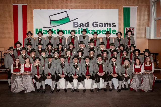 Die MMK Bad Gams feiert gemeinsam mit Herk-Dach.